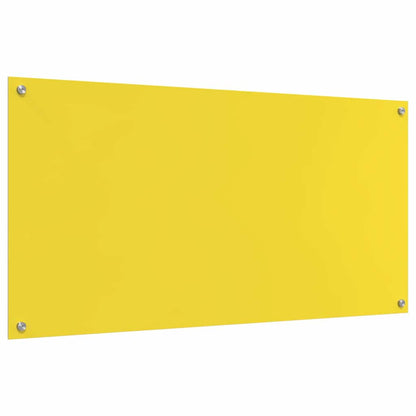 Proteção de Cozinha Amarelo 120 x 60 x 0.6 cm vidro temperado