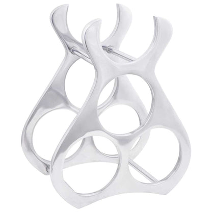 Escorredor de Vinho Prateado 23 x 14 x 28 cm Alumínio