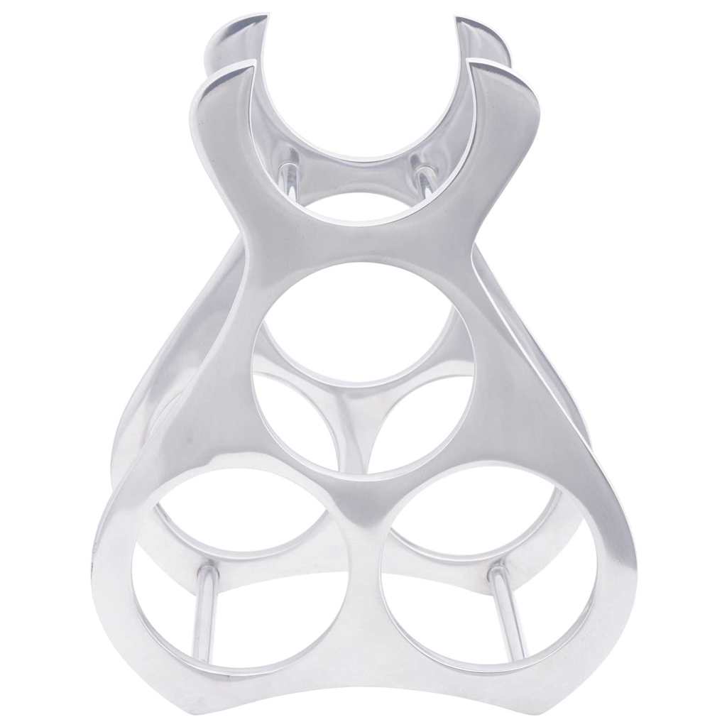 Escorredor de Vinho Prateado 23 x 14 x 28 cm Alumínio