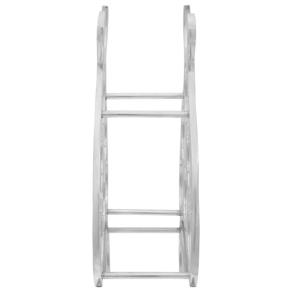 Escorredor de Vinho Prateado 38 x 33 x 13 cm Alumínio