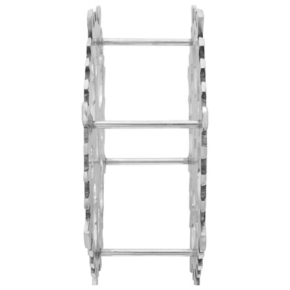 Escorredor de Vinho Prateado 39 x 39 x 14 cm Alumínio