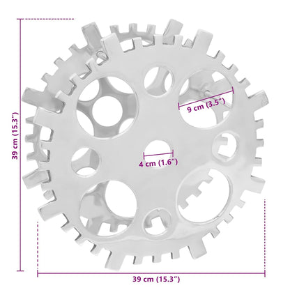 Escorredor de Vinho Prateado 39 x 39 x 14 cm Alumínio