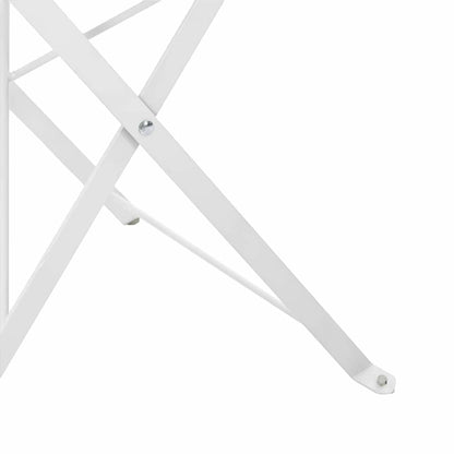 Cadeira Dobrável de Jardim 2 pcs Branco 42 x 46 x 82cm Aço