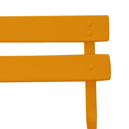 Cadeira Dobrável de Jardim 2 pcs Mostarda 42 x 46 x 82cm Aço