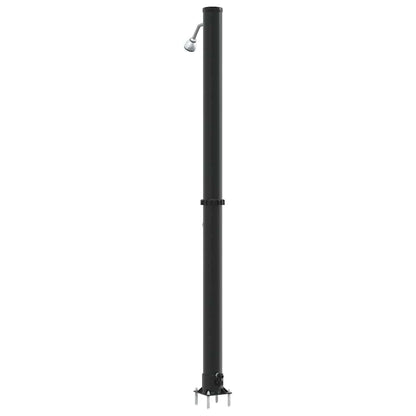 Chuveiro Solar para Exterior Preto 217 cm PVC e alumínio