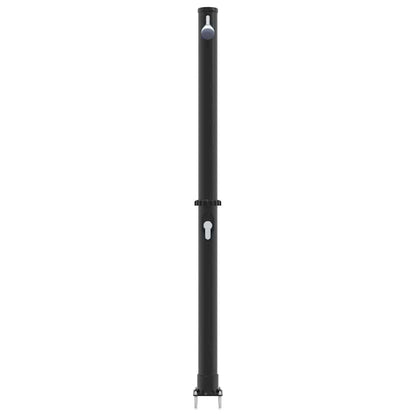 Chuveiro Solar para Exterior Preto 217 cm PVC e alumínio