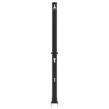 Chuveiro Solar para Exterior Preto 217 cm PVC e alumínio