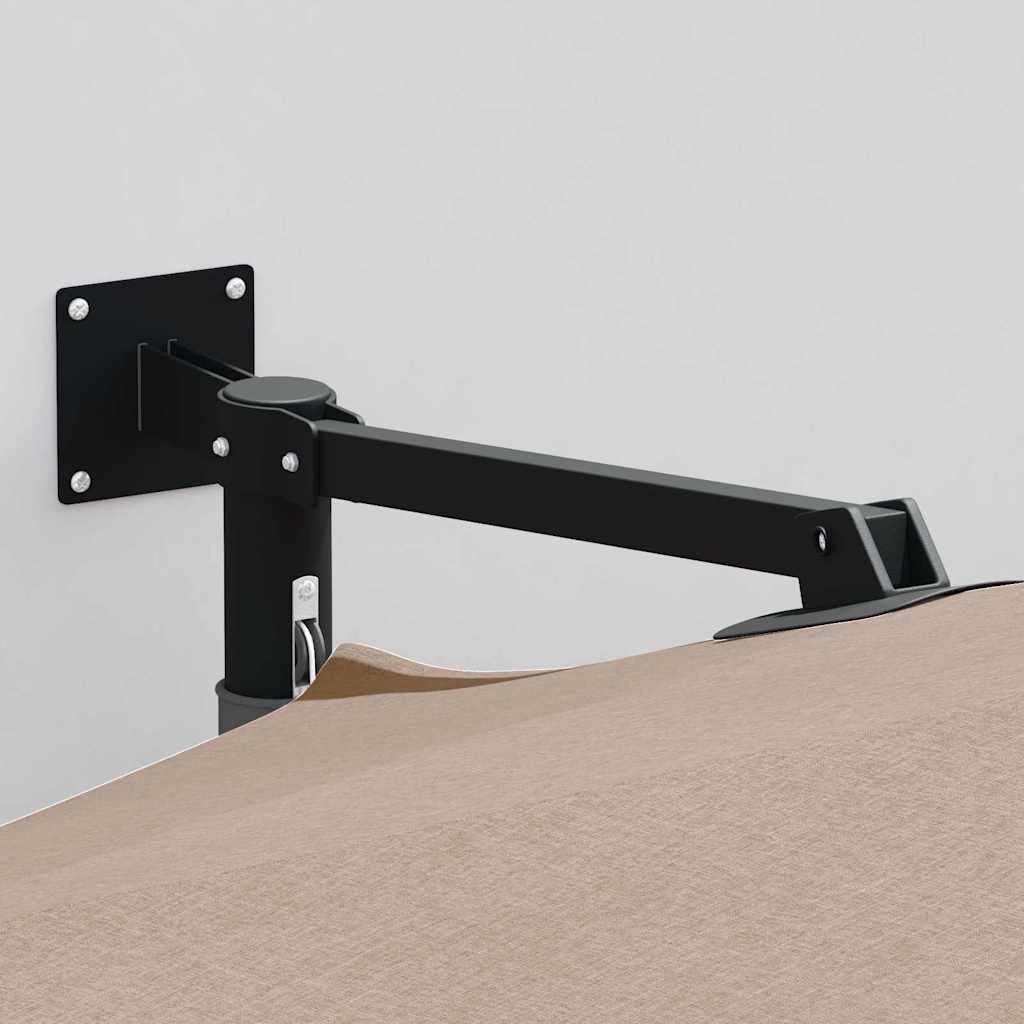 Guarda-sol de Jardim Cinzento-acastanhado 248 x 248 x 148 cm