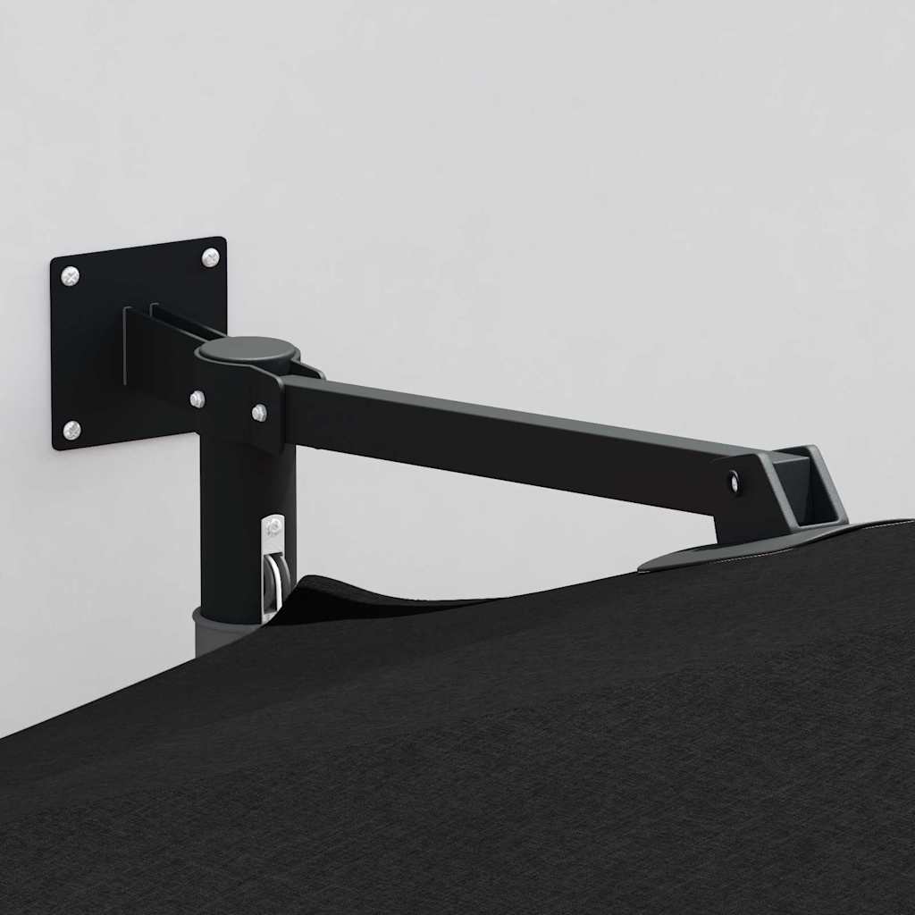 Guarda-sol de Jardim Preto 248 x 248 x 148 cm Poliéster e Aço