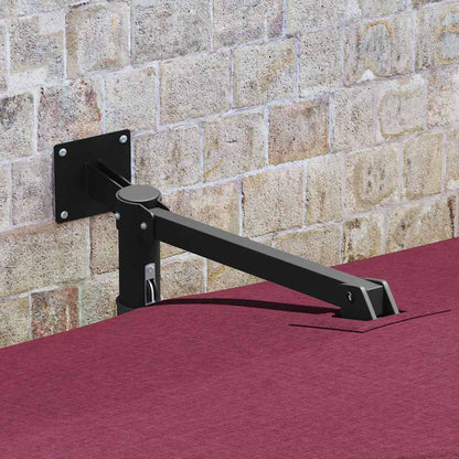 Guarda-sol de Jardim Vermelho Bordeaux 248,5 x 247,5 x 160 cm