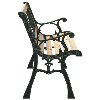 Banco de jardim com almofada Castanho 116 x 54 x 73 cm madeira