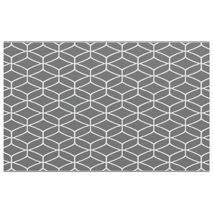 Tapete para Outdoor ARAKIL Cinzento e branco 250 x 400 cm PP
