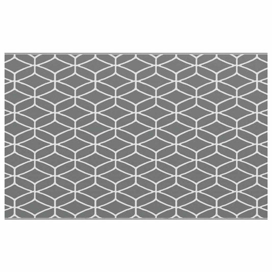 Tapete para Outdoor ARAKIL Cinzento e branco 250 x 400 cm PP
