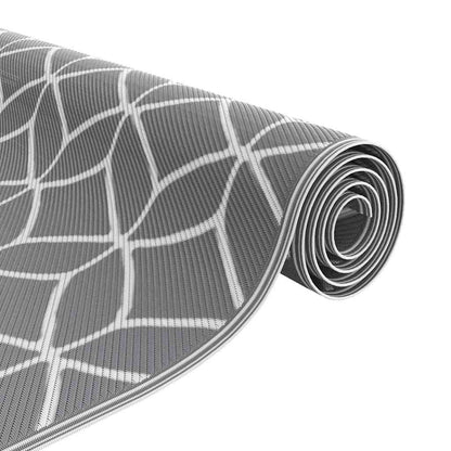 Tapete para Outdoor ARAKIL Cinzento e branco 250 x 500 cm PP