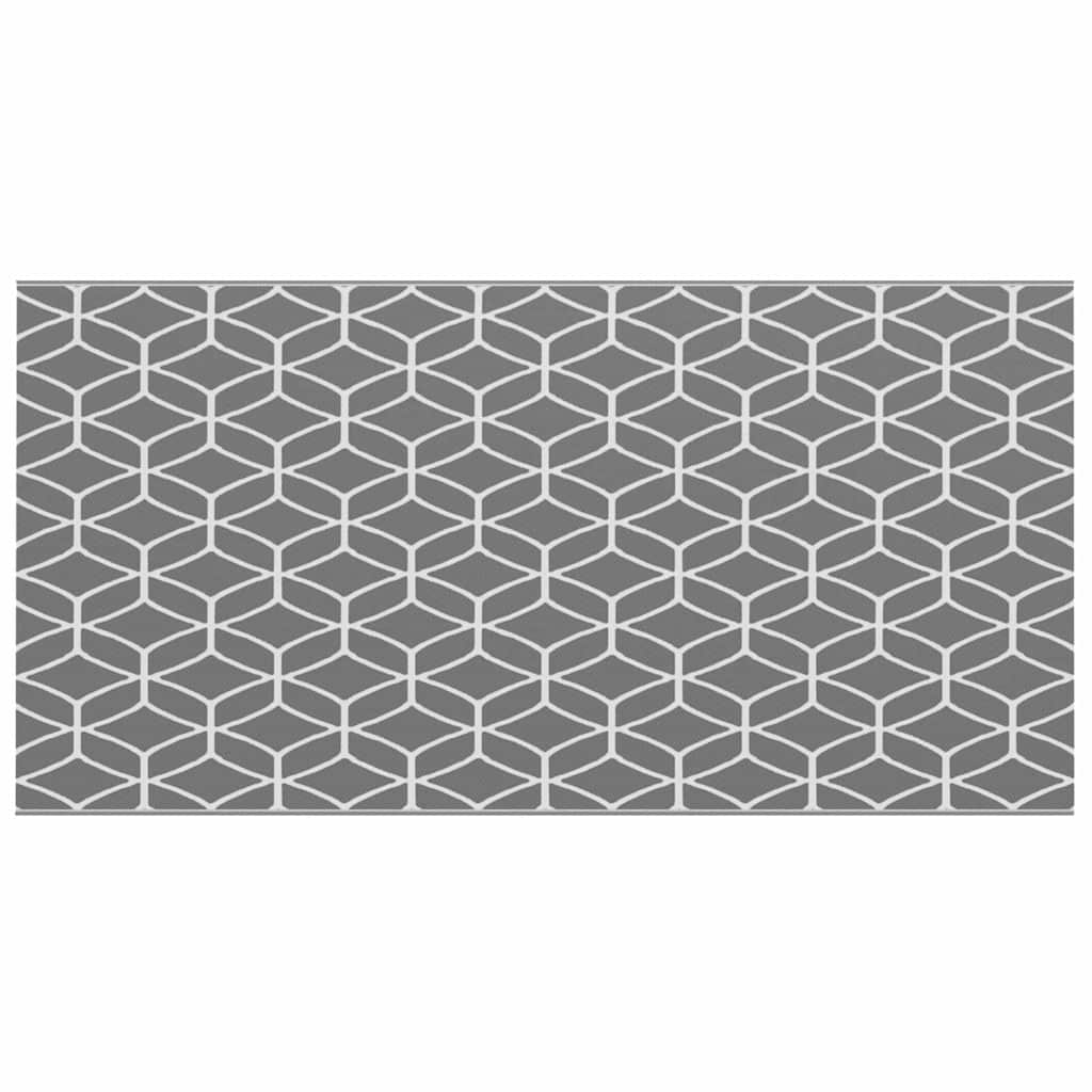 Tapete para Outdoor ARAKIL Cinzento e branco 250 x 500 cm PP
