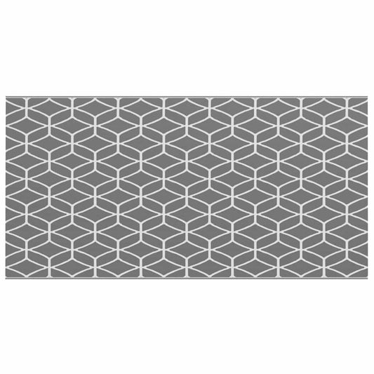 Tapete para Outdoor ARAKIL Cinzento e branco 250 x 500 cm PP