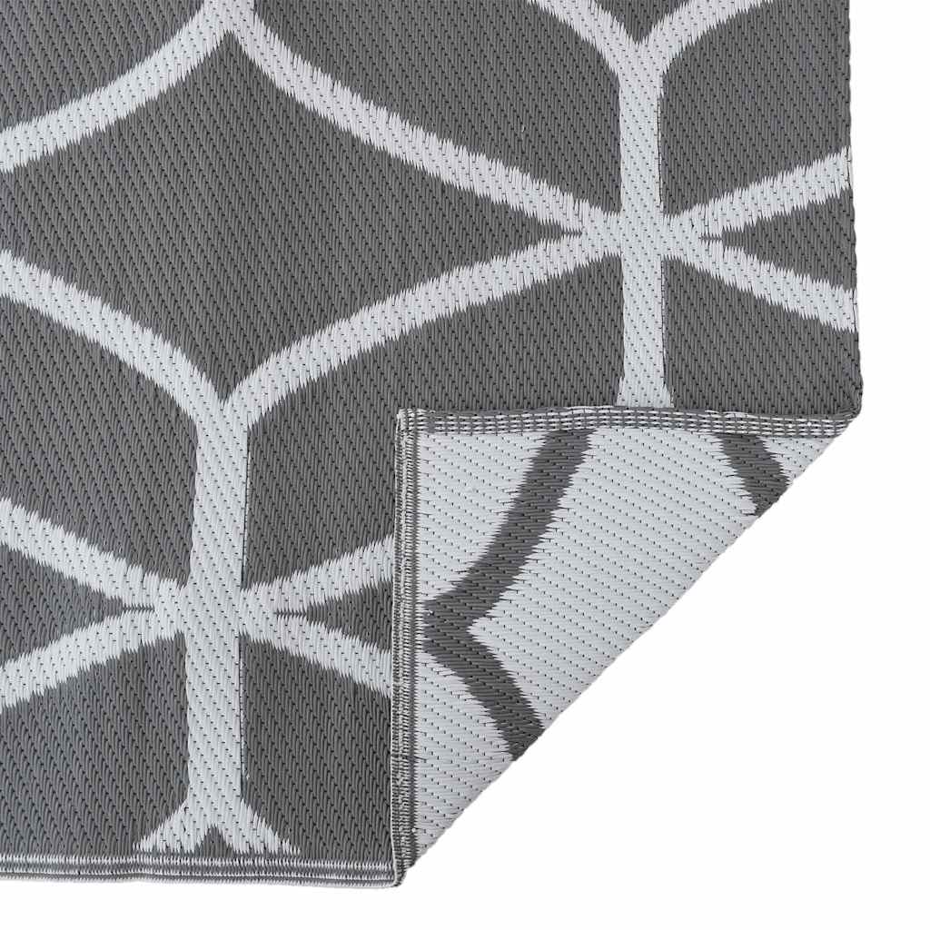 Tapete para Outdoor ARAKIL Cinzento e branco 300 x 300 cm PP