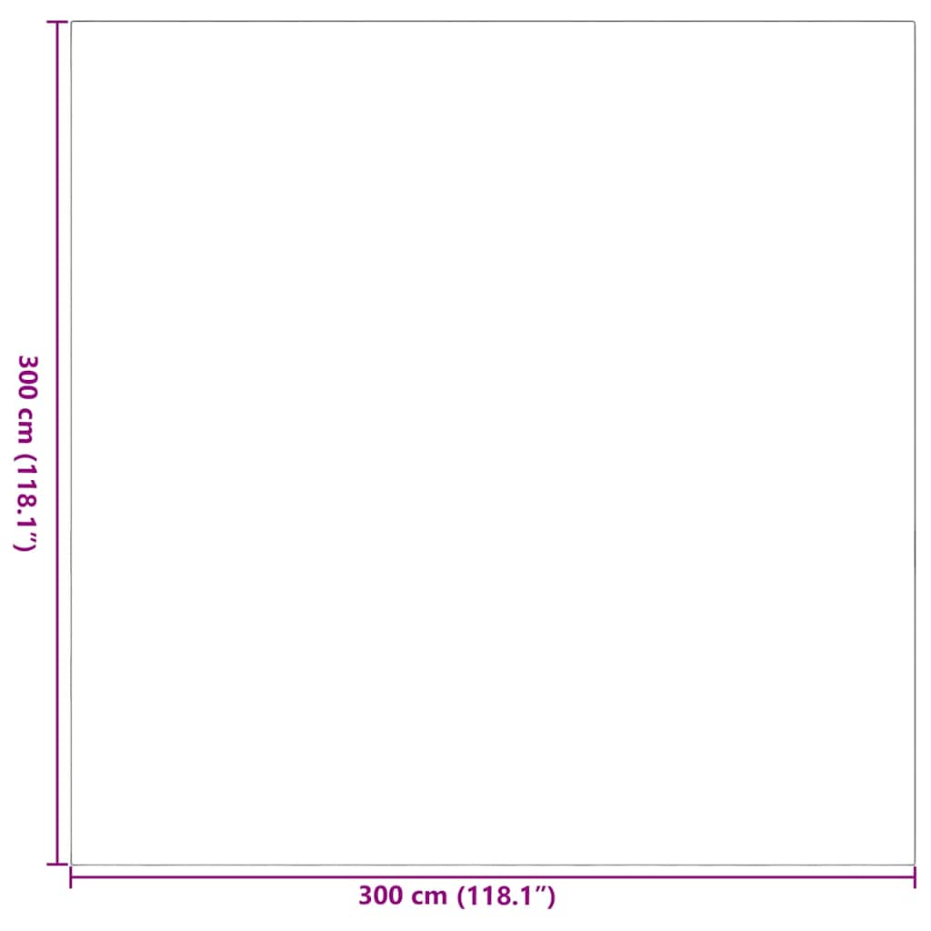 Tapete para Outdoor ARAKIL Cinzento e branco 300 x 300 cm PP
