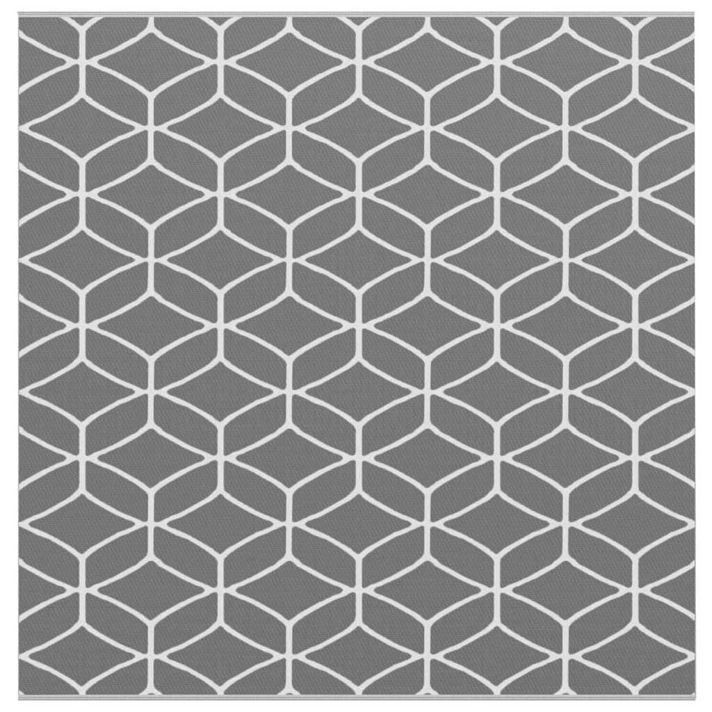 Tapete para Outdoor ARAKIL Cinzento e branco 300 x 300 cm PP