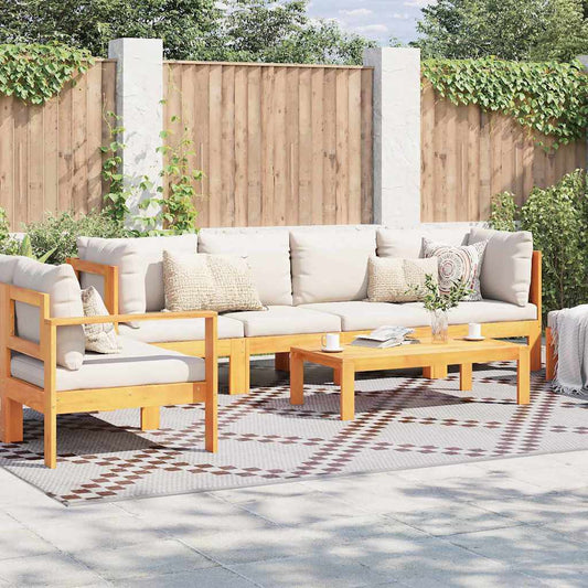 Tapete para Outdoor ARAKIL Castanho e branco 300 x 400 cm PP