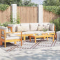 Tapete para Outdoor ARAKIL Castanho e branco 300 x 400 cm PP