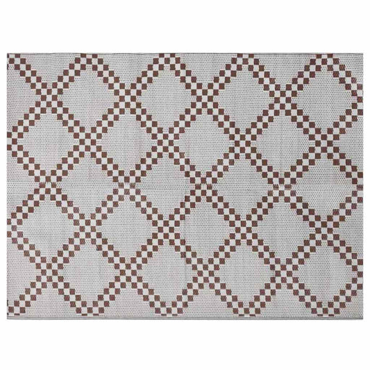 Tapete para Outdoor ARAKIL Castanho e branco 300 x 400 cm PP