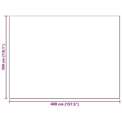 Tapete para Outdoor ARAKIL Verde e branco 300 x 400 cm PP