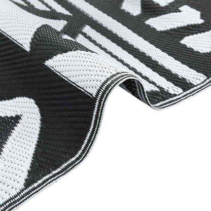 Tapete para Outdoor ARAKIL padrão preto 300 x 400 cm PP