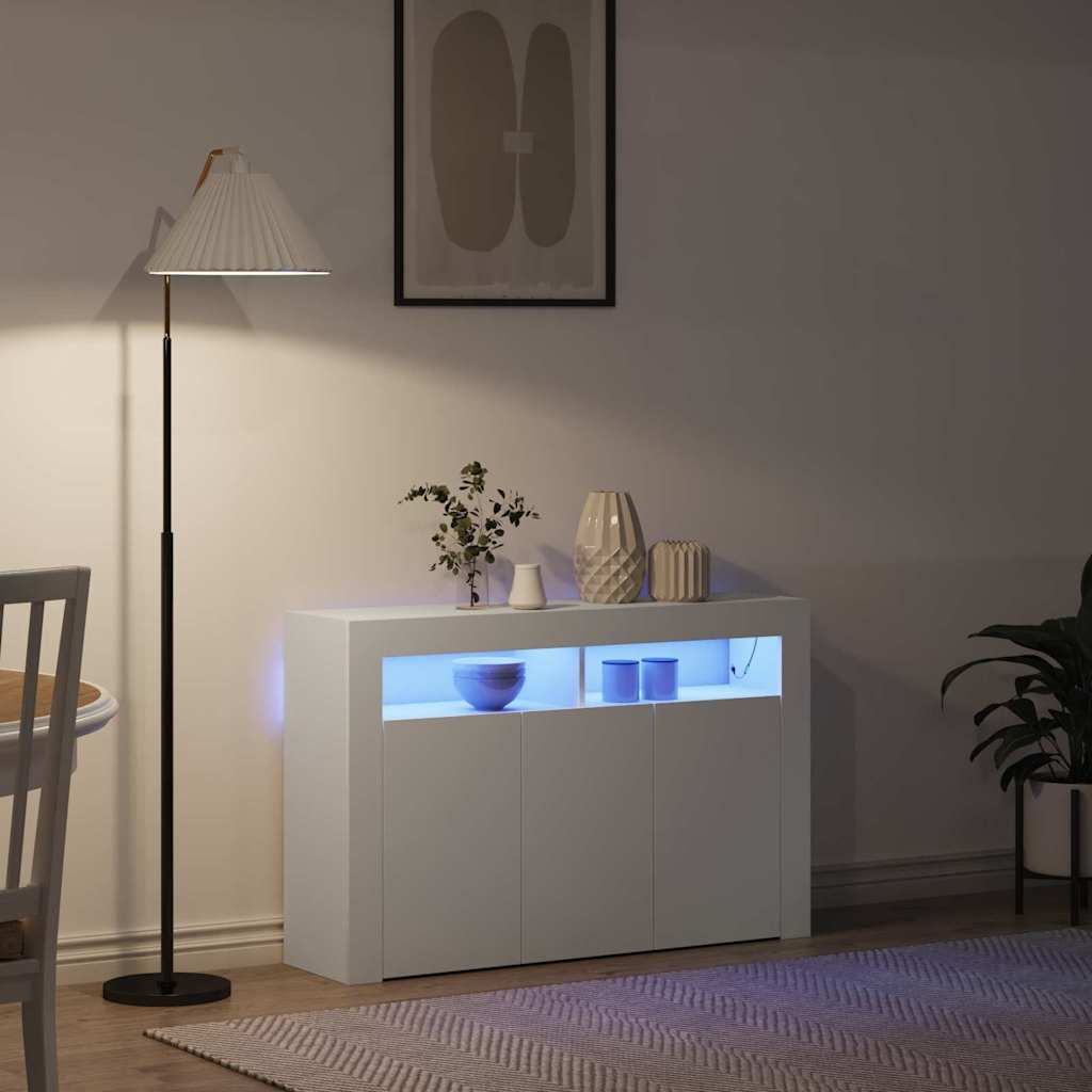 Buffet Branco 116 x 30 x 75 cm Madeira processada