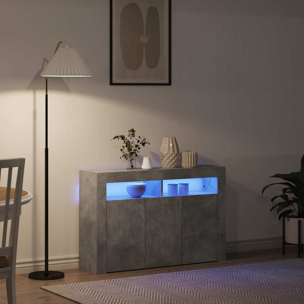 Buffet Cinzento 116 x 30 x 75 cm Madeira processada