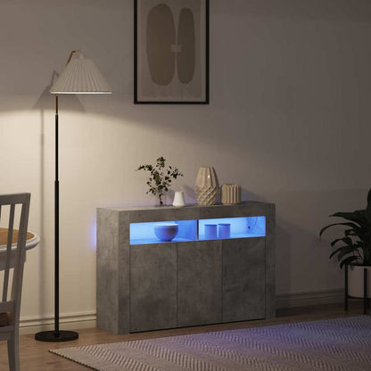 Buffet Cinzento 116 x 30 x 75 cm Madeira processada