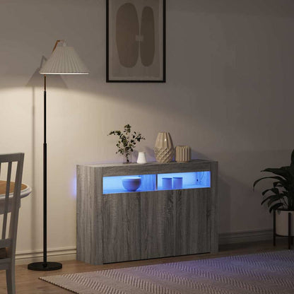 Buffet Cinza Sonoma 116 x 30 x 75 cm Madeira processada