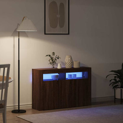 Buffet Carvalho Marrom 116 x 30 x 75 cm Madeira processada