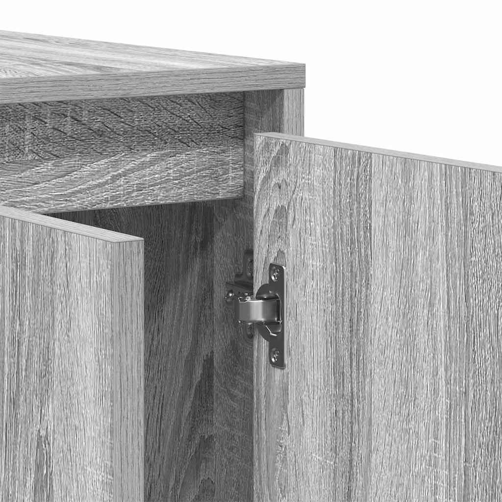 Buffet Sonoma cinzento 120 x 41 x 75 cm Madeira processada