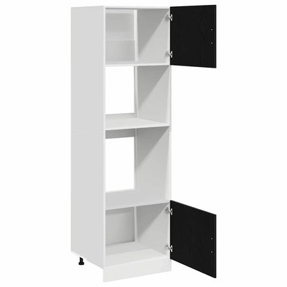 Armário para Micro-ondas Riga Carvalho preto 60 x 57 x 207 cm