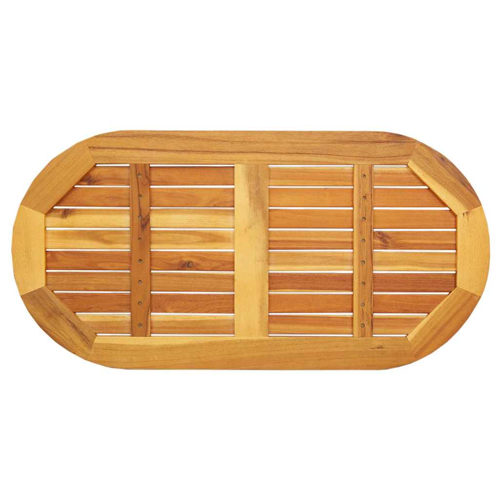Tampo de Mesa Castanho 100 x 50 x 2 cm Madeira de acácia maciça