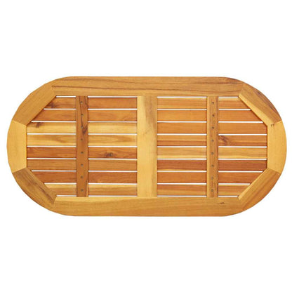 Tampo de Mesa Castanho 100 x 50 x 2 cm Madeira de acácia maciça