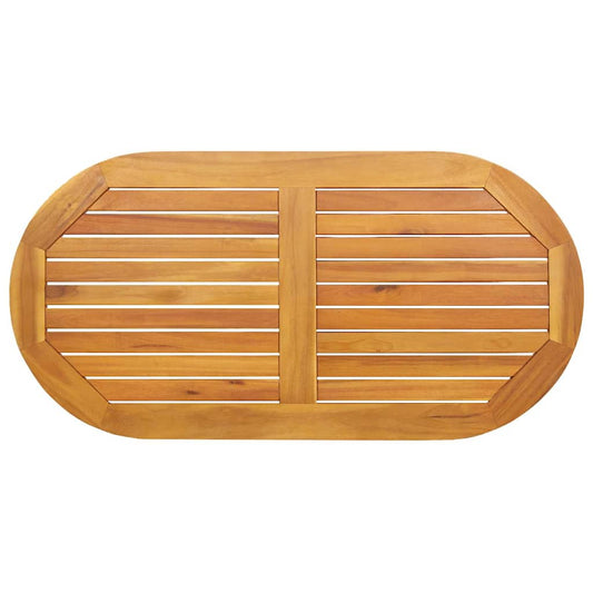 Tampo de Mesa Castanho 110 x 55 x 2 cm Madeira de acácia maciça