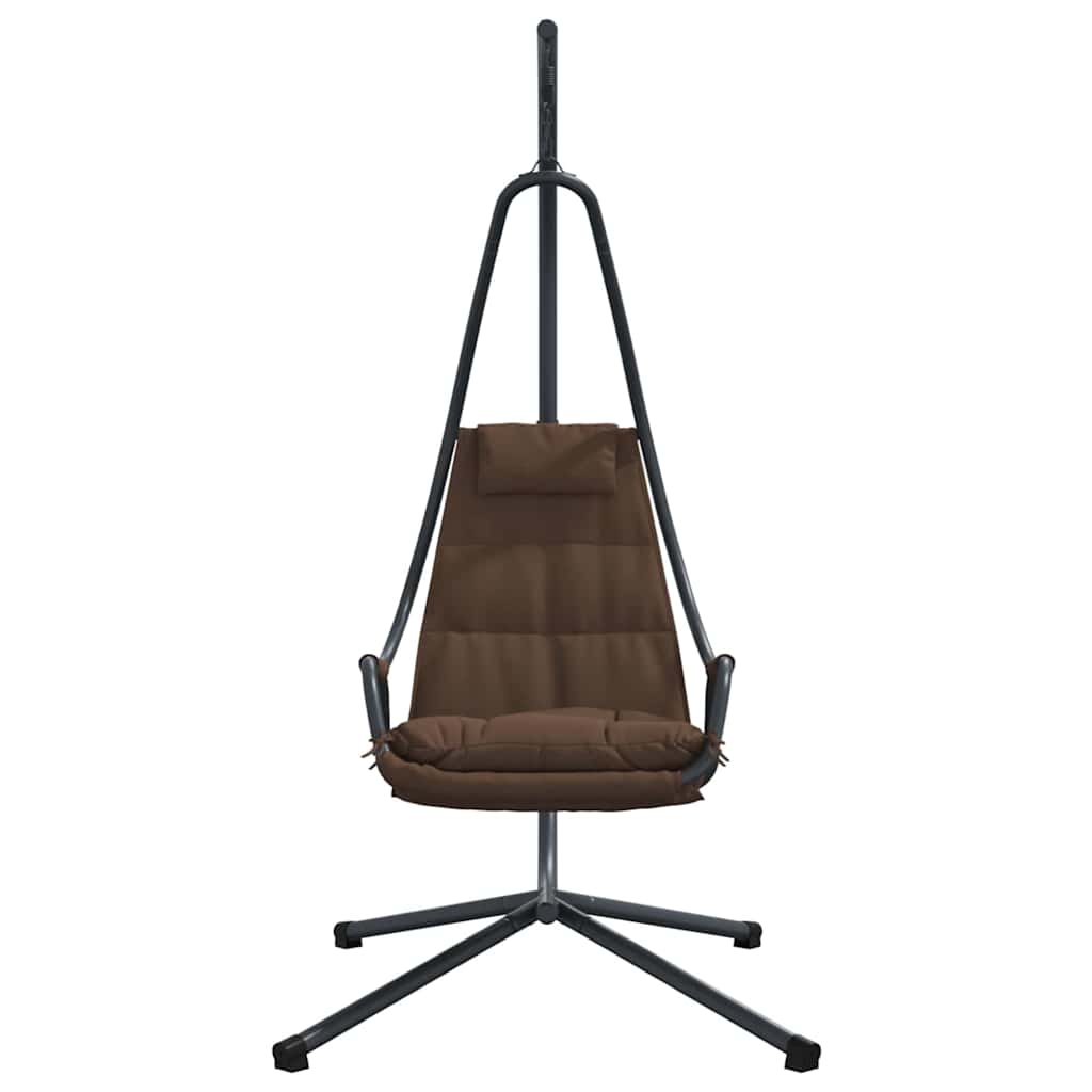Cadeira suspensa tipo ovo Manual café 94 x 107 x 196.5 cm Aço