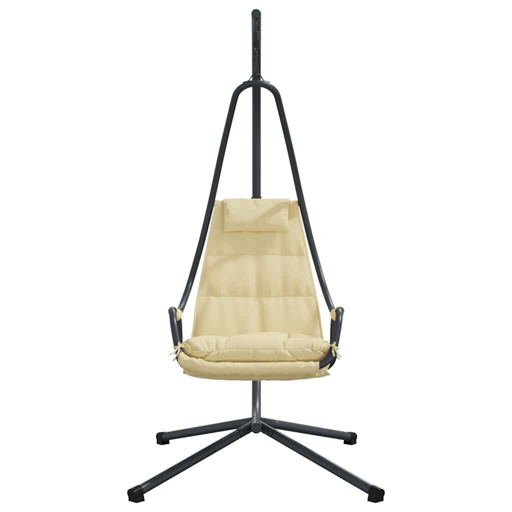 Cadeira suspensa tipo ovo Manual Bege 94 x 107 x 196.5 cm Aço