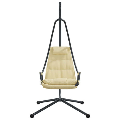 Cadeira suspensa tipo ovo Manual Bege 94 x 107 x 196.5 cm Aço