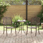 Cadeira de Jardim 2 pcs Bronze 55 x 56.5 x 91cm Alumínio
