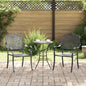 Cadeira de Jardim 2 pcs Preto 55 x 56.5 x 91cm Alumínio
