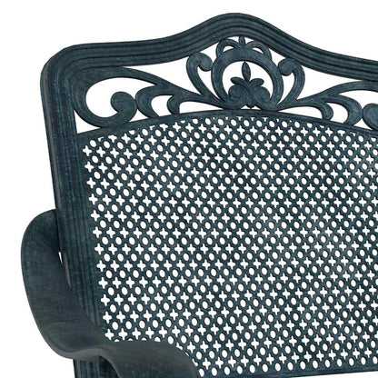 Cadeira de Jardim 2 pcs Verde 55 x 56.5 x 91cm Alumínio