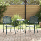 Cadeira de Jardim 2 pcs Verde 55 x 56.5 x 91cm Alumínio
