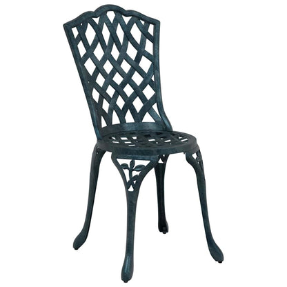 Cadeira de Jardim 2 pcs Verde 55 x 56.5 x 91cm Alumínio