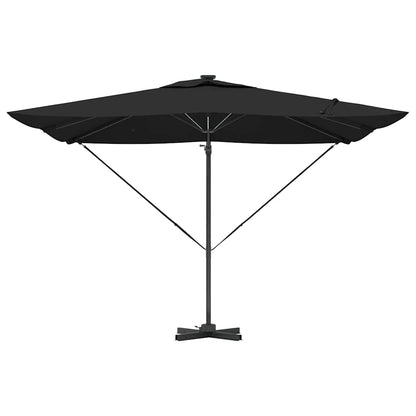 Guarda-sol Preto 286 x 284 x 270 cm Alumínio e Poliéster