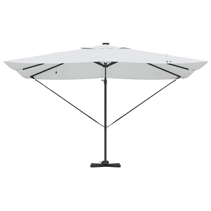 Guarda-sol Manual Areia 352 x 251 x 265 cm Poliéster e Alumínio