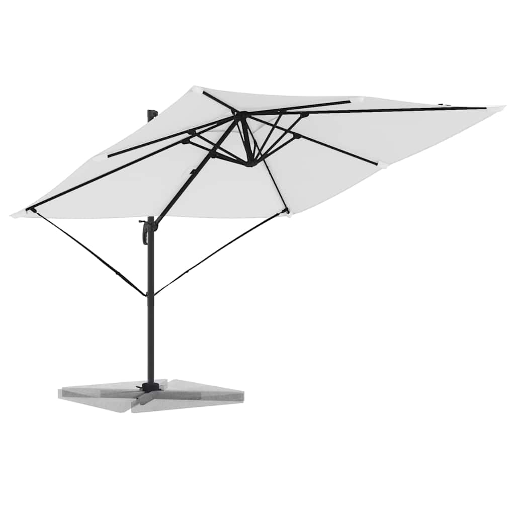 Parasol Roma Bege 286 x 284 x 265 cm Alumínio e Poliéster