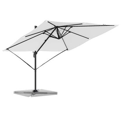 Parasol Roma Bege 286 x 284 x 265 cm Alumínio e Poliéster